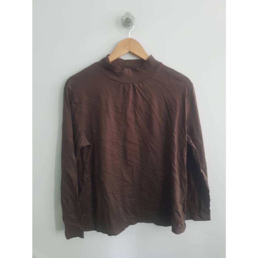 BRB-10เสื้อยืดผ้าคอตตอนคอเต่าสีน้ำตาล Francaise LL 44/24