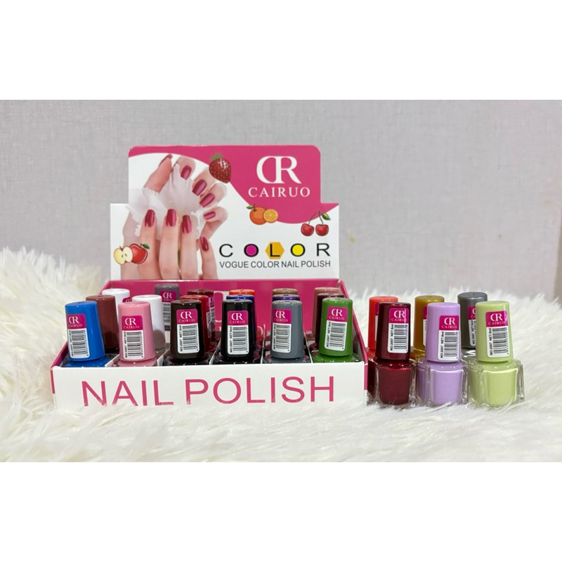 ยกแพ็ค คละสี(1×24)ยาทาเล็บจิ๋ว 8ml.สีติดทนนาน แห้งเร็ว (ไม่ใช่สีเจล)#2007