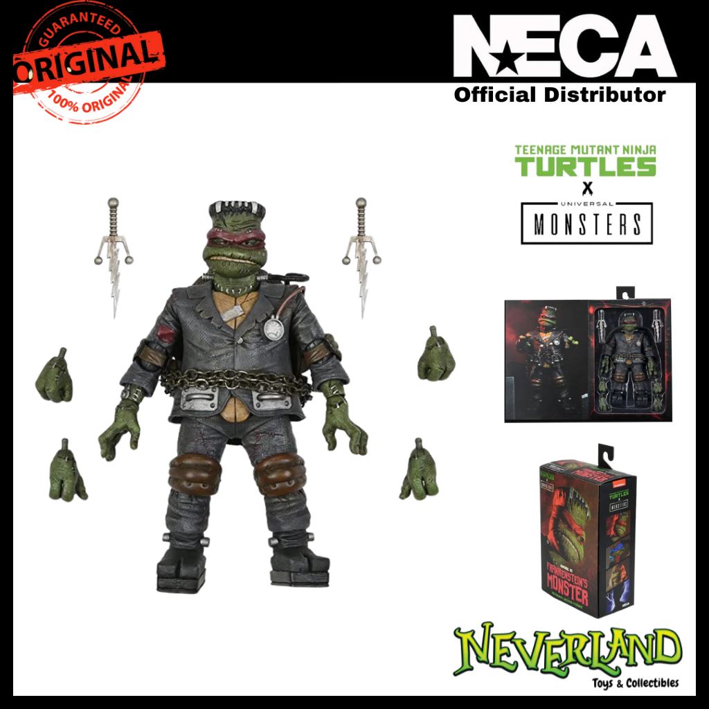 (NECA) Universal Monsters x TMNT Ultimate Raphael as Frankenstein's Monster **Damaged Box**