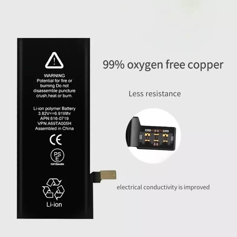 เปลี่ยนแบตเตอรี่โทรศัพท์มือถือสำหรับ Phone i6 i7 i8 X 11 phone battery replacement for Phone 7แบตเตอรี่ รูปที่ 8