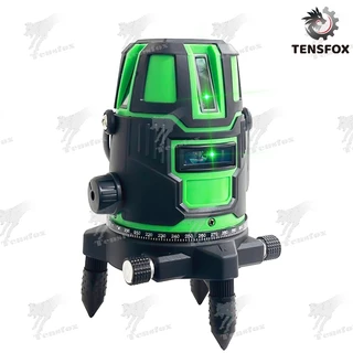 Tensfox เลเซอร์ระดับ ระดับเลเซอร์ เลเซอร์วัดระดับ ระดับน้ำเลเซอร์ 5 เส้น 360 องศา ใช้วัดรอบทิศทาง อุปกรณ์ครบ
