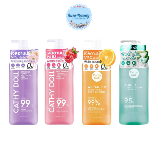 Cathy Doll Vitamin Body Cleanser 520ml เคที่ดอลล์ เจลอาบน้ำ วิตามิน