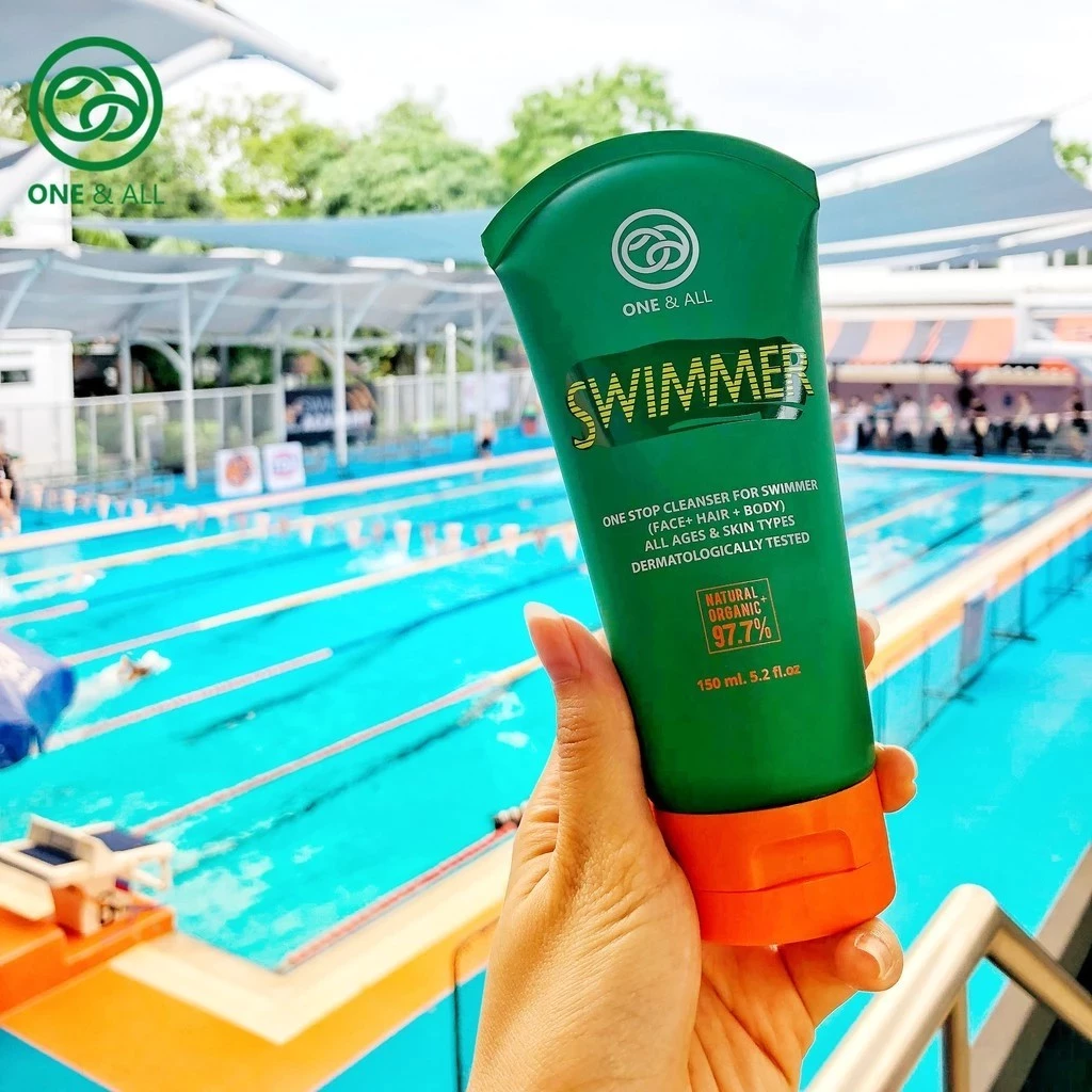 One & All Swimmer เจลอาบน้ำ ล้างหน้า สระผม ล้างคลอรีน สำหรับนักว่ายน้ำ กิจกรรมทางน้ำ