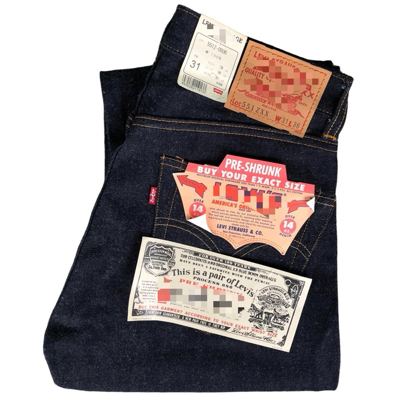 LEVI’S 551ZXX BIG E LVC 1962  MADE IN USA 🇺🇸