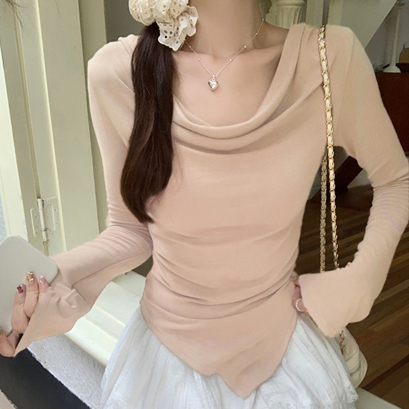 VKMonday สวยแซ่บมาก เสื้อแขนยาวแฟชั่นผู้หญิง สีโทนสุภาพ สามารถเลือกใส่แมทช์ได้หลายแบบ เนื้อผ้าใส่สบายสุดๆ ไม่ เชื่อลองเล - รูปที่ 4