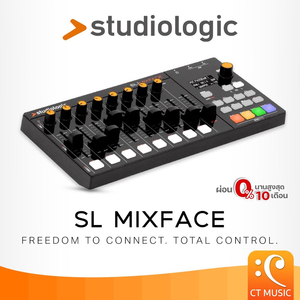 Studiologic SL Mixface freedom to connect. total control.