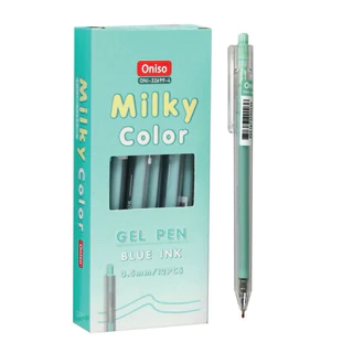 Oniso ปากกาเจลแบบกด MILKEY ONI-32699 ขนาด 0.5 มม. หมึกน้ำเงิน เขียนลื่น