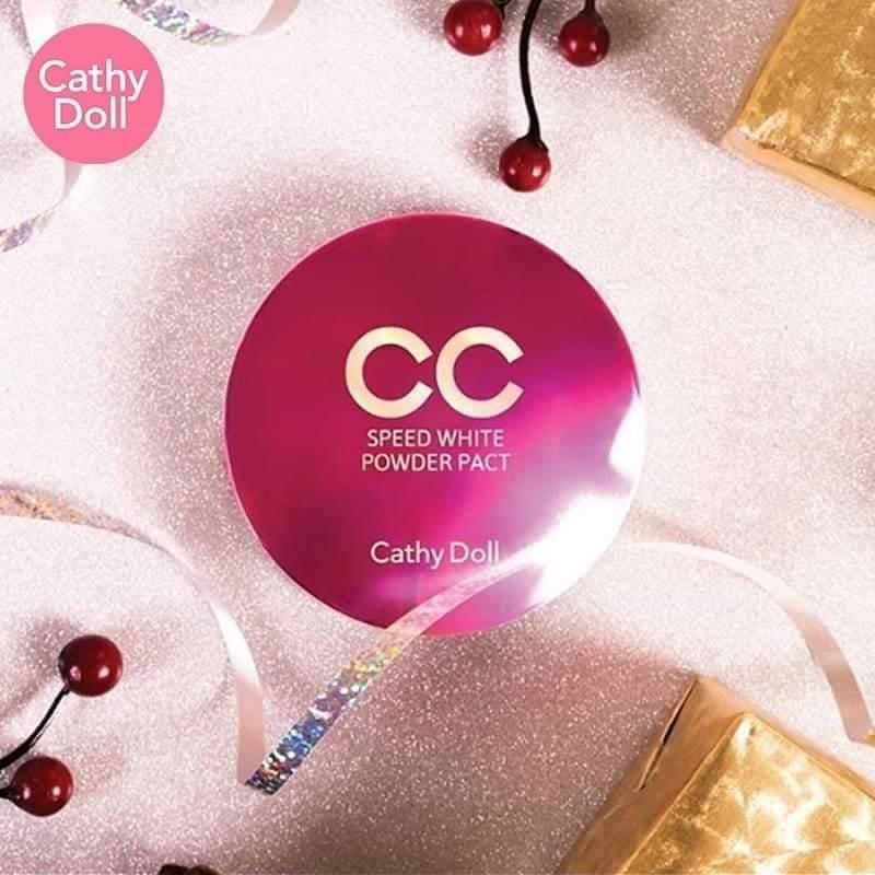 แป้งซีซี เคที ดอลล์ Karmart Cathy Doll Speed White CC Powder Pact