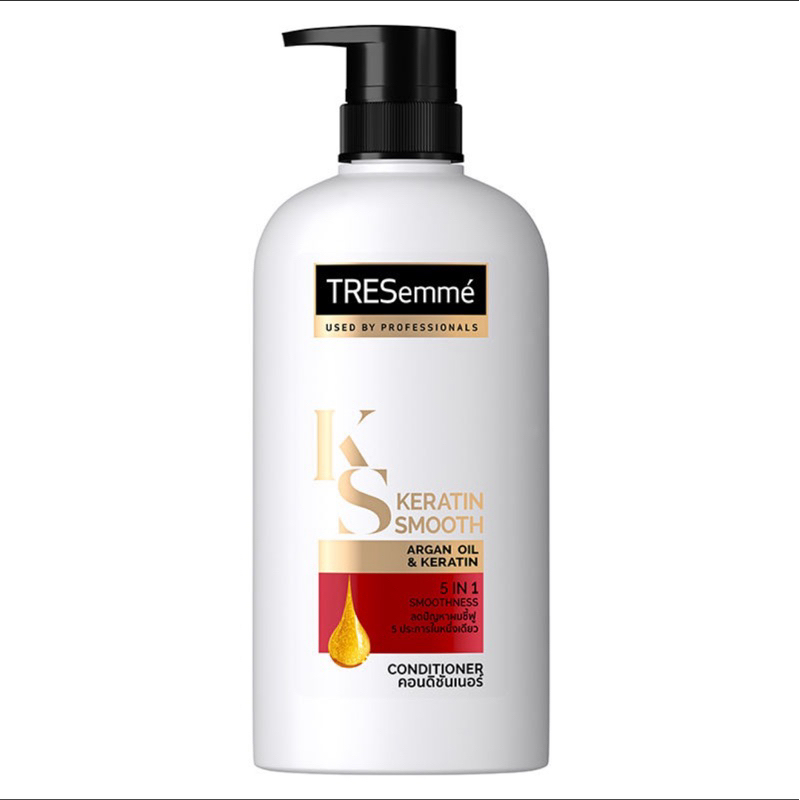 [ซื้อในไลฟ์ลด50%ของแท้] เทรซาเม่ครีมนวดผมเคราติน สมูท 380มล.