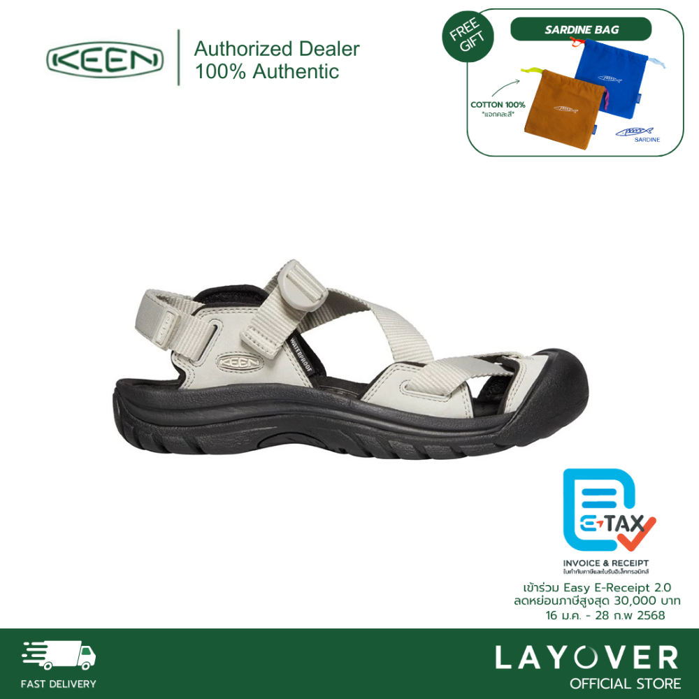 [ส่วนลด20% 20XTRA1000] Keen Women’s ZERRAPORT “Silver Birch/Black”
