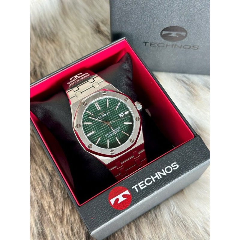 ⌚️Technos Swiss Green Dial Date Unisex Watch