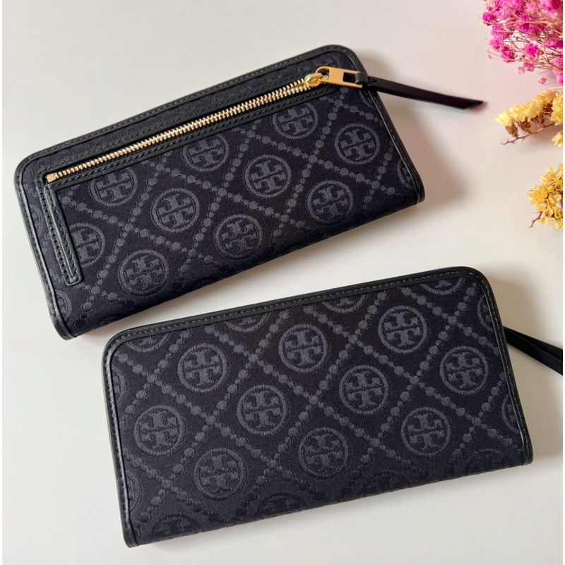 🎀 (สด-ผ่อน) 🎀(สด-ผ่อน) 152141 Tory burch T Monogram Zip Slim Wallet / 67321 Tory Burch Carter Slim