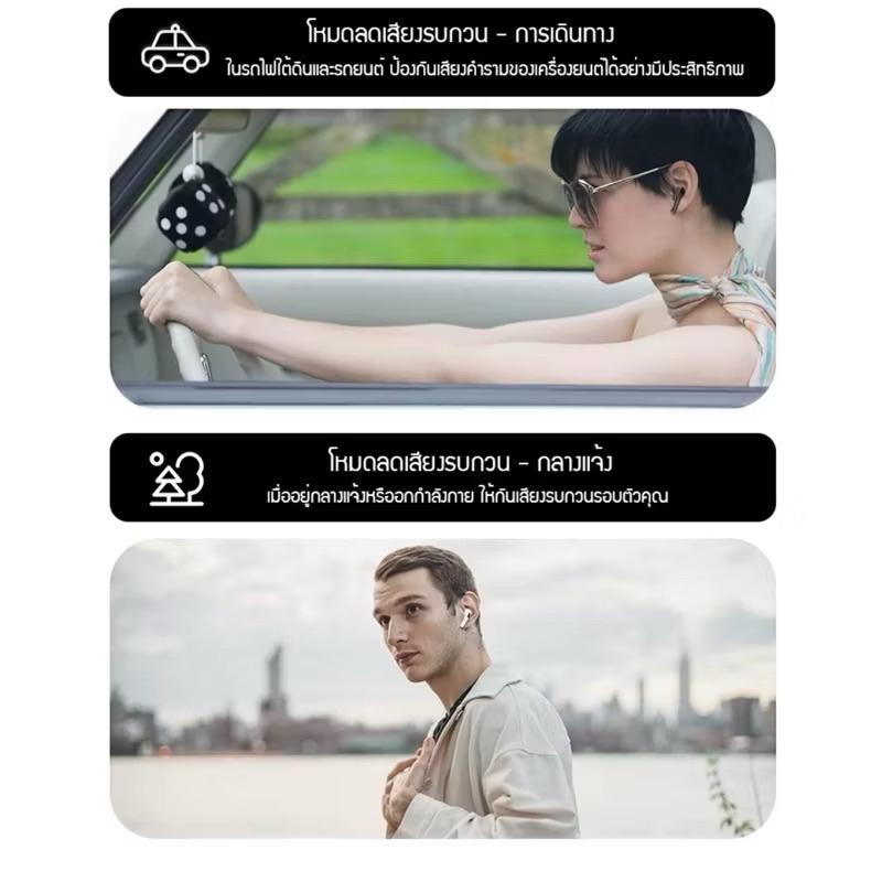 หูฟังบลูทูธA9Pro มาพร้อมกับหน้าจอสัมผัส LCD อัจฉริยะรองรับบลูทูธเวอร์ชัน5.4 มีฟังก์ชันตัดเสียงรบกวน 13 ฟังก์ชันการใช้งาน