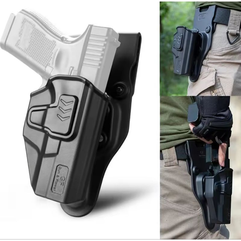 ซองพกนอก+เพลทต่ำ Glock19/G19x/G45 (Gen 1-5) มีหลายรุ่นกดตัวเลือกด้านล่างค่ะ