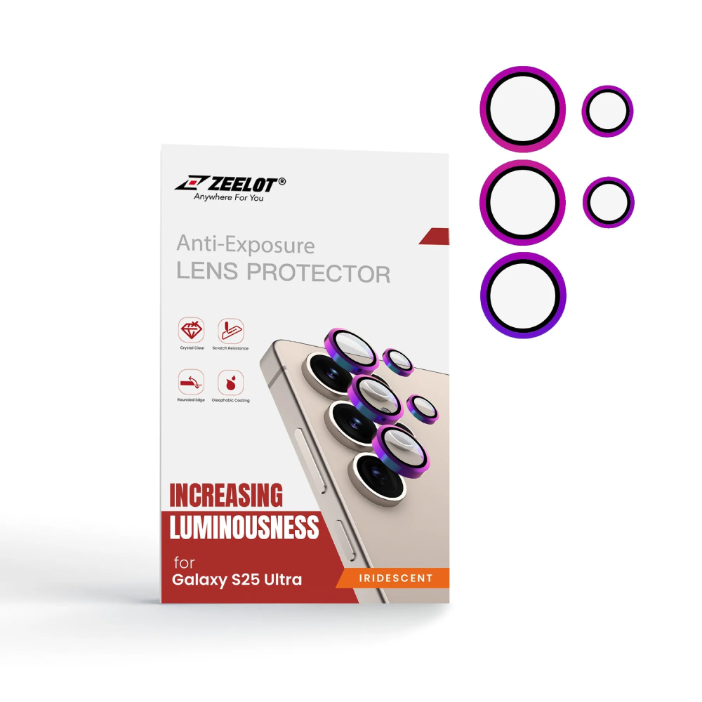 ZEELOT Pishield Titanium Alloy Lens Protector แหวนกันรอยเลนส์กล้อง – Samsung Galaxy S25 Ultra
