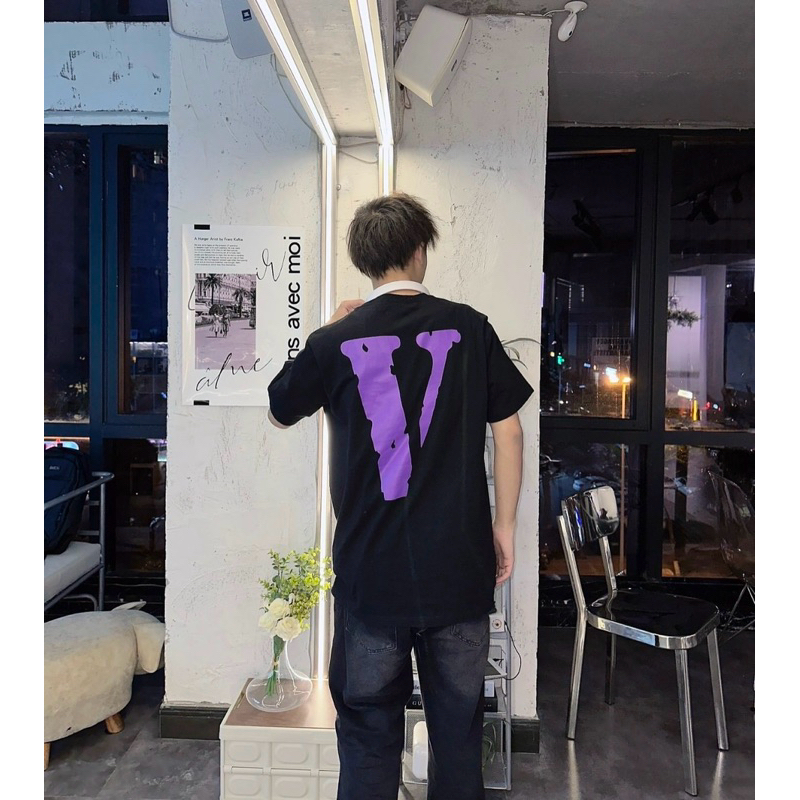 [ของแท้💯%]VLONE STAPLE TEE  PURPLE / BLACK
