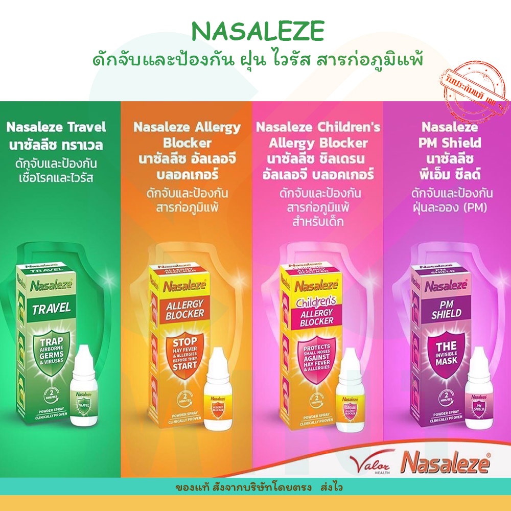 ***Lot ใหม่ หมดอายุปี 28** Nasaleze นาซัลลีซ สเปรย์พ่นจมูก