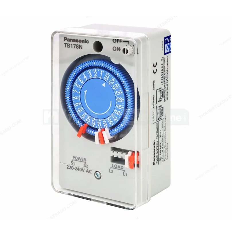 PANASONIC ไทม์เมอร์ 24 ชม. PANASONIC รุ่น TB 178NE5T สีขาว แท้