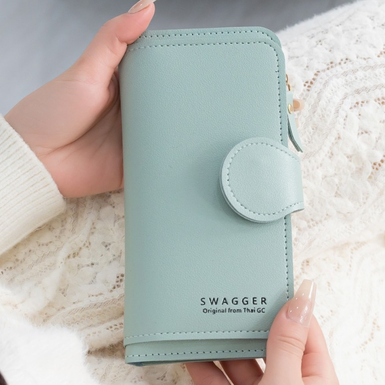 (GC-009) กระเป๋าสตางค์ใบยาว ช่่องใช้งานเยอะมาก พกพาง่าย ดีไซน์สวย
