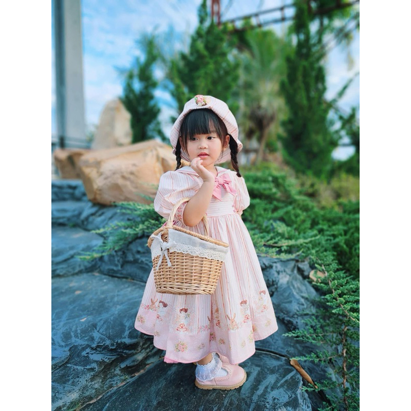 TEViKa Vintage dress งานสะสม งานตามหา เดรสออกงานสวยมาก ลูกคุณหนูสุดคิ้วท์ คอล pickyploy s.100พร้อมหม