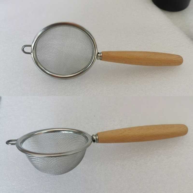 ตะแกรงร่อนผงชาเขียว ด้ามไม้​ ตะแกรงร่อนผงมัทฉะ กระชอน 304สแตนเลส ร่อนชา​ ที่ร่อนแป้ง แบบมินิมอล Matcha Strainer - รูปที่ 5