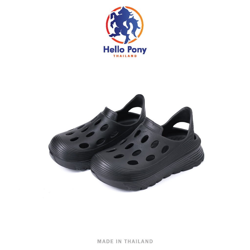 Hello Pony รองเท้ารัดส้น รองเท้าแตะ แฟชั่นผู้ชายผู้หญิง ยาง EVA พื้นหนานุ่ม น้ำหนักเบา รุ่น MHM4006