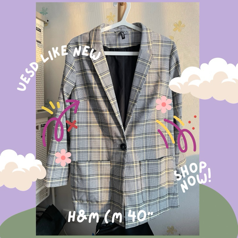 เสื้อสูท H&M เบลเซอร์ เอชแอนด์เอ็ม | blazer hm h&m | size m อก 40
