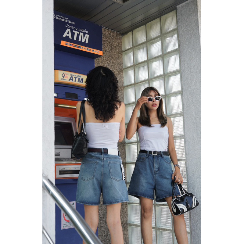 [ Rawii jeans ] รหัสรุ่น 03 dolly jorts กางเกงยีนส์ 3 ส่วน