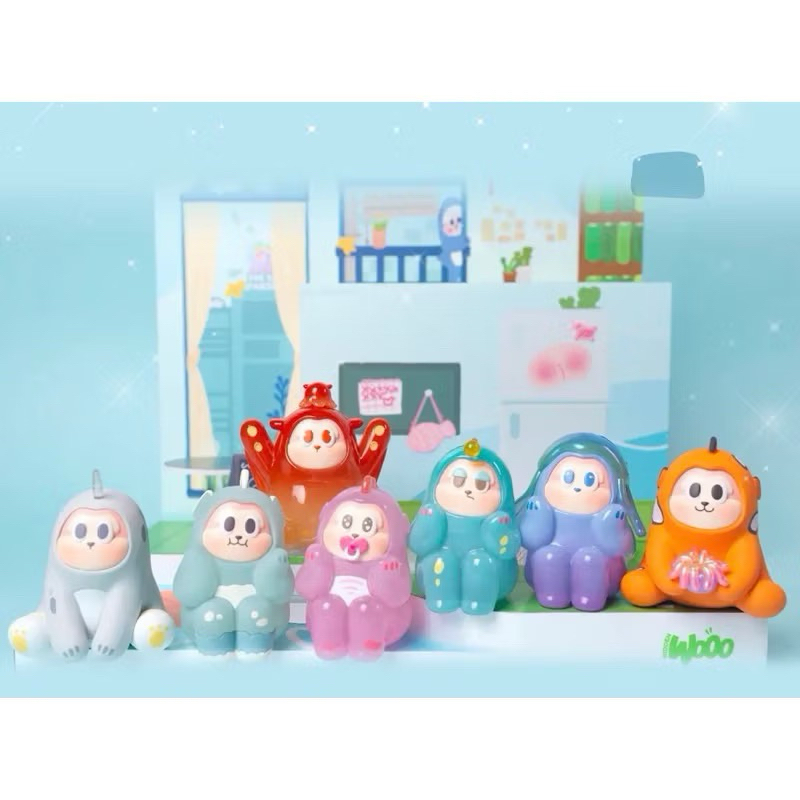 เช็คการ์ด The SLLO Undersea Apartment Series กล่องสุ่ม ตุ๊กตาฟิกเกอร์น่ารัก [ของแท้]