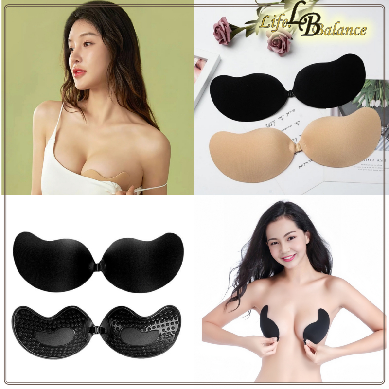 #030 บราปีกนก กันเหงื่อ แผ่นแปะหน้าอก บราซิลิโคน บราปีกนกกันน้ำ กันเหงื่อ กาวหนา5เท่า แฟชั่นผู้หญิง