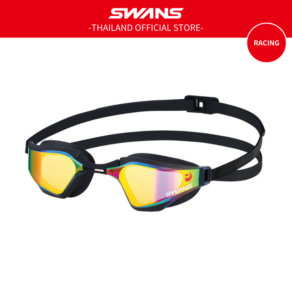 แว่นตาว่ายน้ำแข่งขัน SWANS รุ่น SR-72M VALKYRIE เลนส์ปรอท กันฝ้า ป้องกันเชื้อแบคทีเรีย FINA APPROVED
