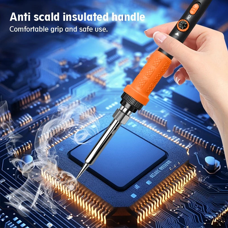 TASKTOOL  หัวแร้งบัดกรี 80W หน้าจอ LCD เตารีดไฟฟ้า หัวแร้งบัดกร 220v ปรับอุณหภูมิ 180-520 ℃ ร้อนเร็ว TISI STANDARD thumbnail 5
