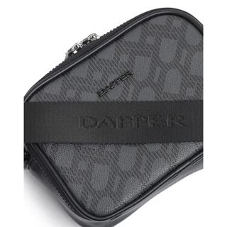 DAPPER กระเป๋าสะพายมินิ DP Monogram Mini Crossbody Bag สีดำ (BM6/BK/1249PP2)