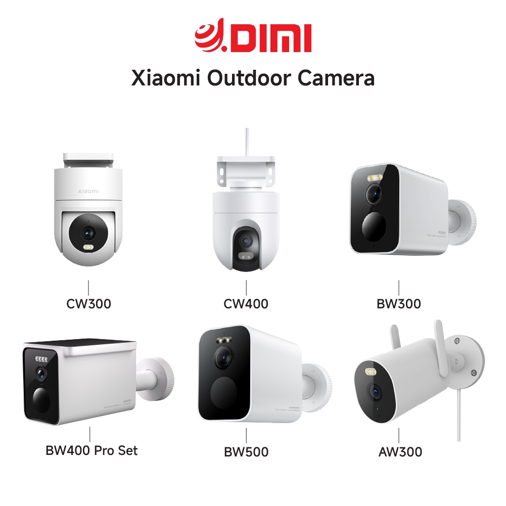กล้องวงจรปิดXiaomi Outdoor Camera AW300 / CW300 / CW400 / BW400 Pro / BW300 / BW500 กล้องวงจรปิด กัน