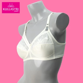 Kullastri /กุลสตรีเสื้อชั้นใน Full cup ไร้โครงเกรด A ของแท้ ซับฟองน้ำบางๆ เก็บทรง แต่งเต้าบนด้วยลูกไม้ รุ่น KB1730