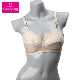 Kullastri /กุลสตรีเสื้อชั้นใน Full cup ไร้โครงเกรด A ของแท้ ซับฟองน้ำบางๆ เก็บทรง แต่งเต้าบนด้วยลูกไม้ รุ่น KB1731