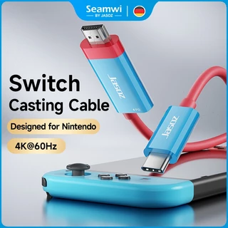 ⚡COD⚡Seamwi สาย USB C เป็น HDMI 4K 60hz สาย PD 100W Type-C ถึง HDMI เข้ากันได้กับ-Nintendo-Switch2