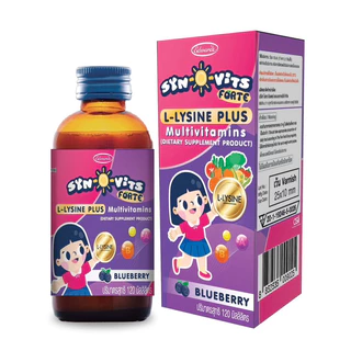 ((ซื้อขวดม่วง1ขวดแถมขนาด15ml1ขวด)) Syn–O–Vits Forte L-Lysine plus Multivitamin (ซีน-โอ-วิท ฟอร์ท)