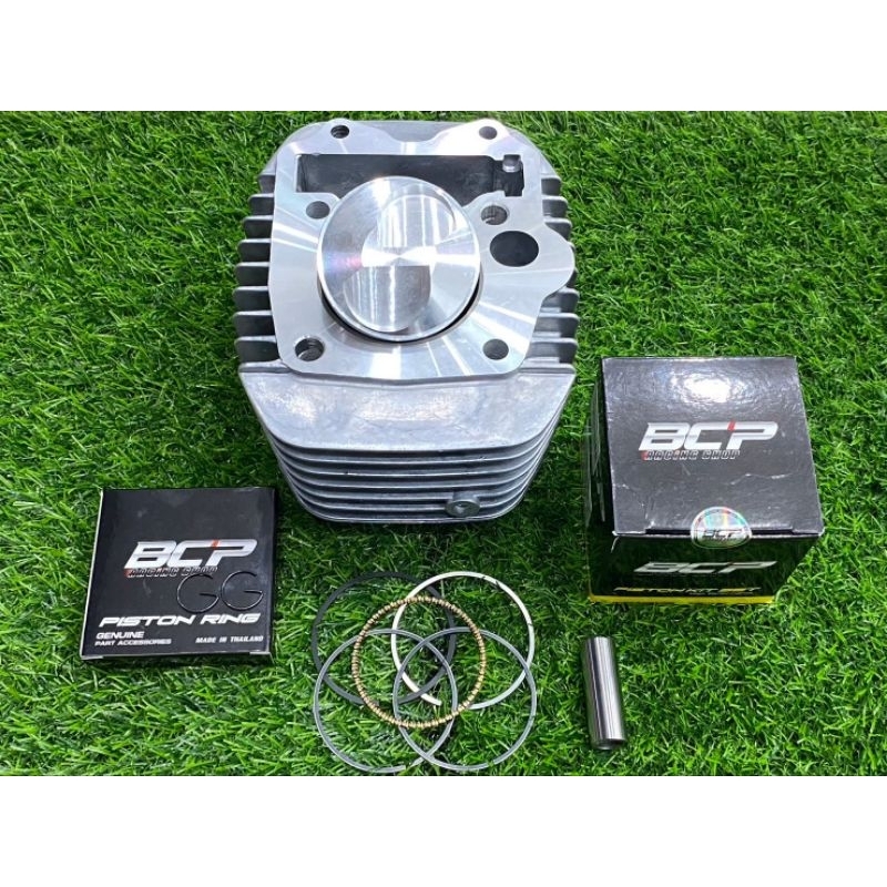 เสื้อสูบ เวฟ125 &ปลาวาฬ พร้อมลูกBCP หัวนูน 2วาล์วเฉียง สลัก13-16ขนาด54-67 มิล