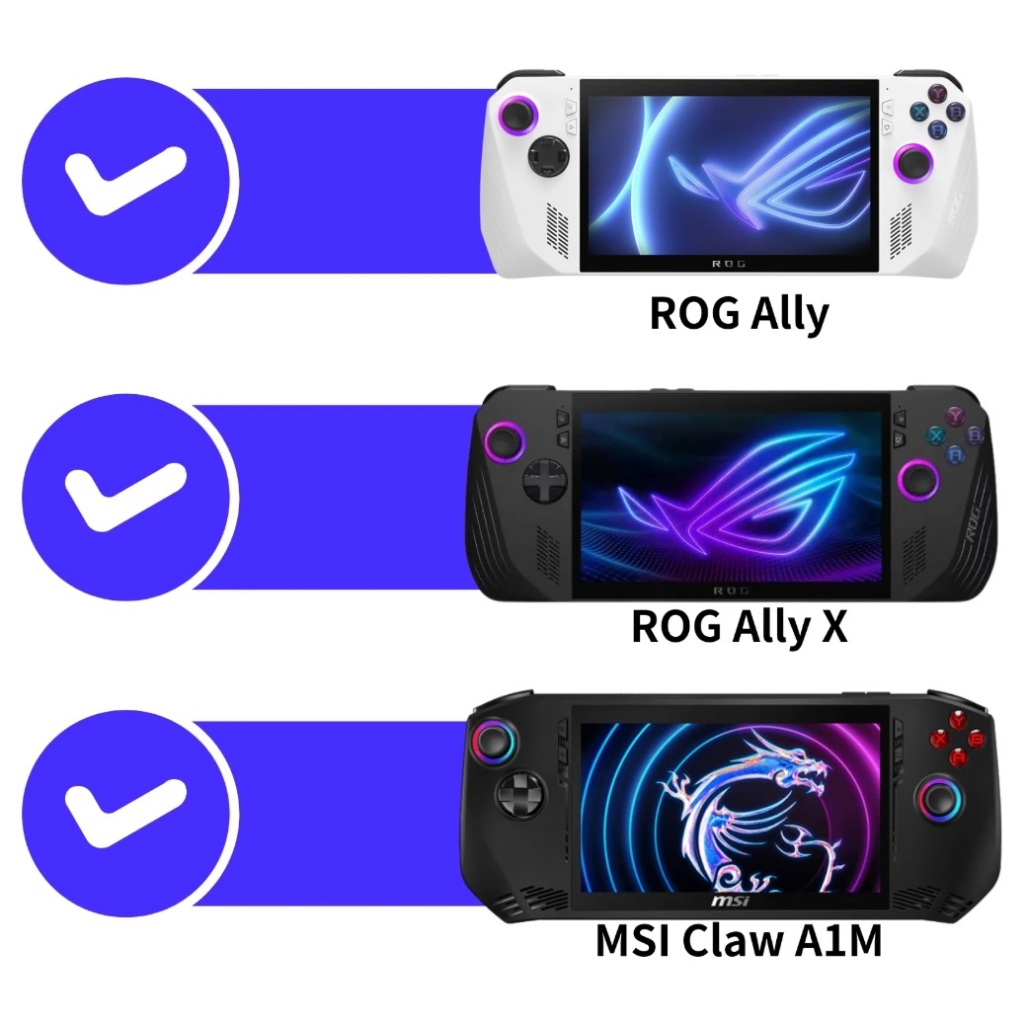 Skull & Co. Tempered Glass for ROG Ally & ROG Ally X & MSI Claw A1M (2 Pack)