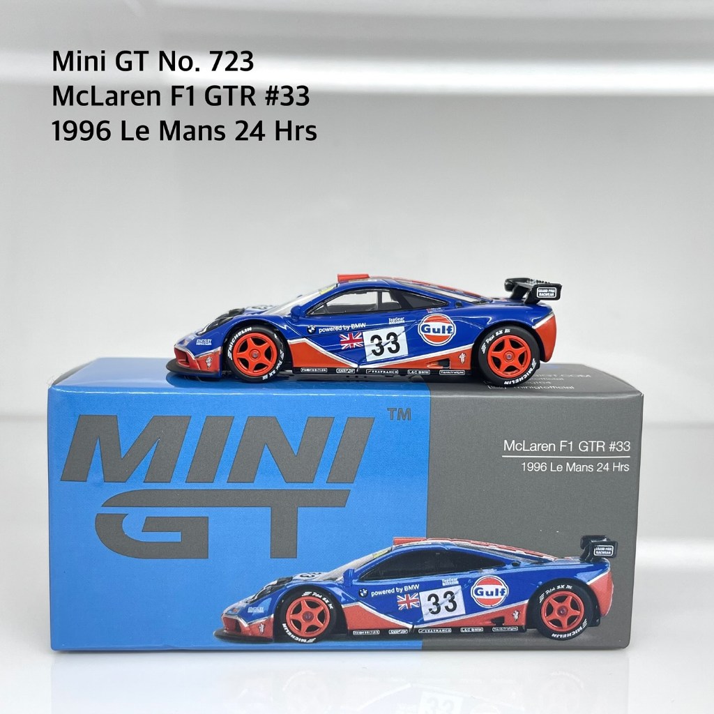Mini GT No. 723 McLaren F1 GTR #33 1996 Le Mans 24 Hrs