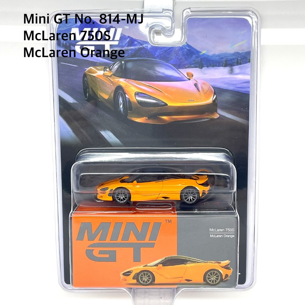 Mini GT No. 814-MJ McLaren 750S McLaren Orange/ blister package