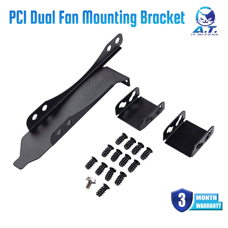 PCI Dual Fan Mounting Bracket GPU Bracket for Mounting Computer Case Fans 8,9,12 cm. Computer Radiator Stand