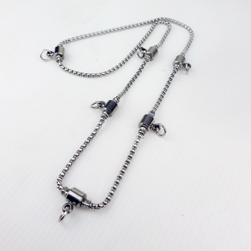 U23 ห้อยหน้า-หลัง ขนาด 3.5 มม. 26 นิ้ว สร้อยคอ แขวนพระ สร้อยสแตนเลส สร้อยพระ stainless necklace - รูปที่ 2