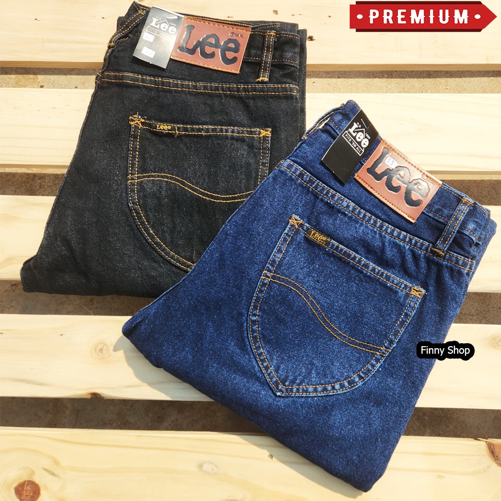 (ใหม่)กางเกงยีนส์ Lee กาเกงยีนส์ขากระบอกชาย Jeans กางเกงยีนส์Lee กางเกงยีนส์ทรงกระบอก ผ้าเดนิมยีนส์