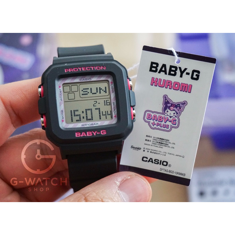 [มีสินค้าพร้อมจัดส่ง] CASIO BABY-G BGD-10KKM-1, BGD-10KKM [รุ่นใหม่ล่าสุด] “BABY-G＋PLUS และ KUROMI”