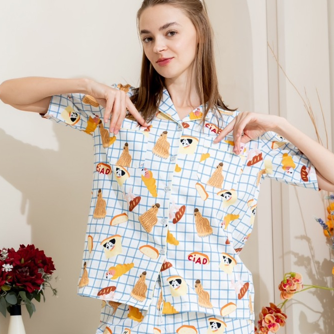 Bokery autumn set แขนสั้น ขายาว ชุดนอนโนบรา Call it a day