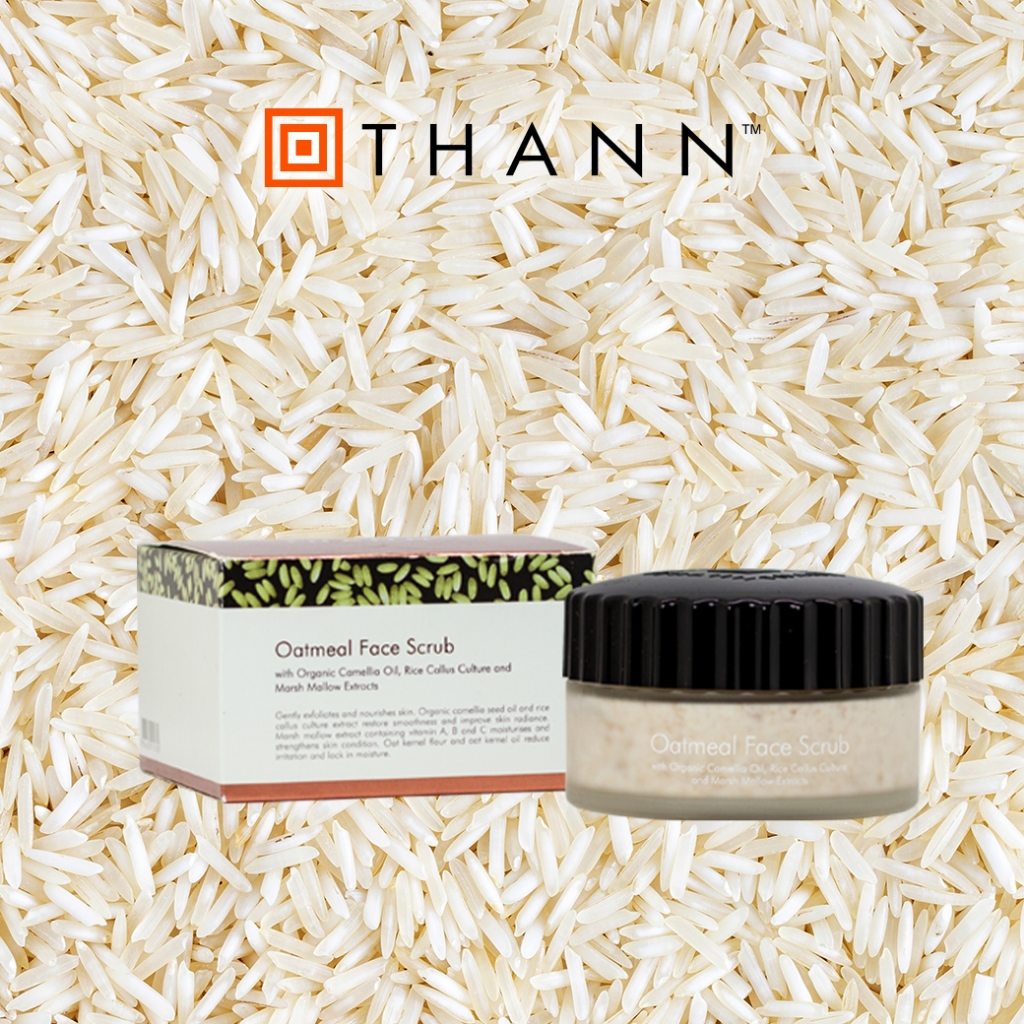 THANN Oatmeal Face Scrub 100 g. กระตุ้นการผลัดเปลี่ยนเซลล์ผิว คืนความกระจ่างใส