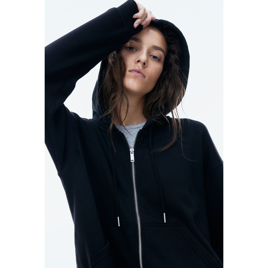 H&M(เอชแอนด์เอ็ม) ฮู้ดดี้แบบมีซิป ผู้หญิง 1257834_2