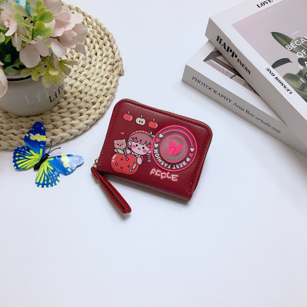 DN006#(แบบมีไฟกะพิบ)กระเป๋าสตางค์ใบสั้น 📌มีซิปใบสำหรับใส่เหรียญ 📌มีช่วงใส่บัตรงทั้งหมด4ช่อง 📌วัดสุด:หนังPU รุ่นใหม่！